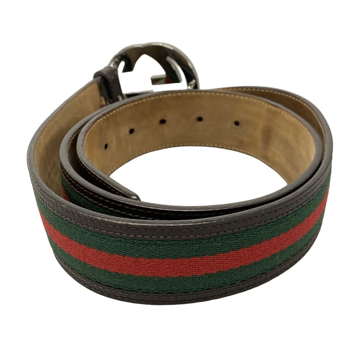 GUCCI(グッチ) ベルト 95 - 114984 ダークブラウン×ダーク GUCCI(グッチ) ベルト 95 - 114984 ダークブラウン×ダーク