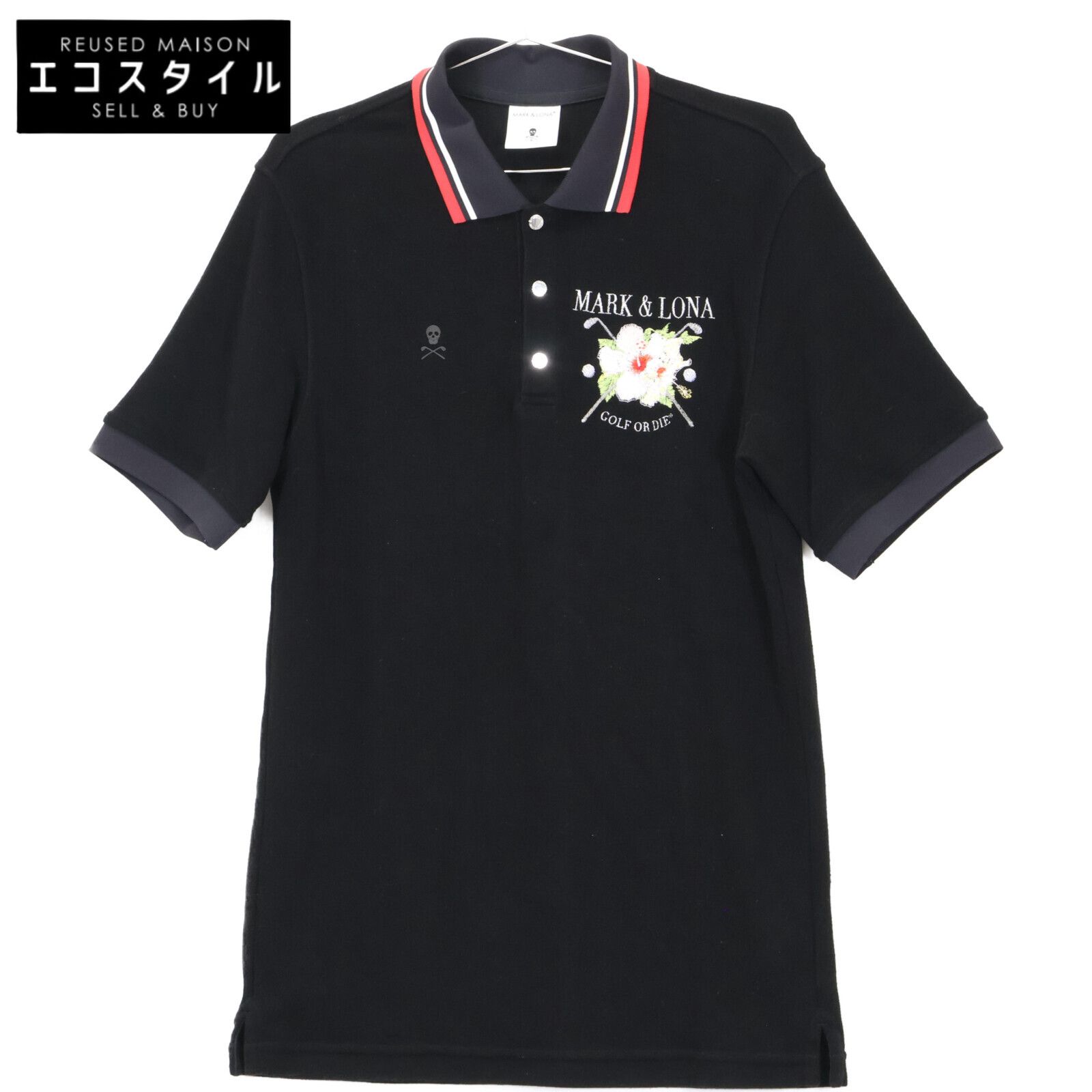 MARK-LONA マークアンドロナ MLM-2A-AP07 ﾌﾞﾗｯｸ Jota Terry Polo ﾎﾟﾛｼｬﾂ 46