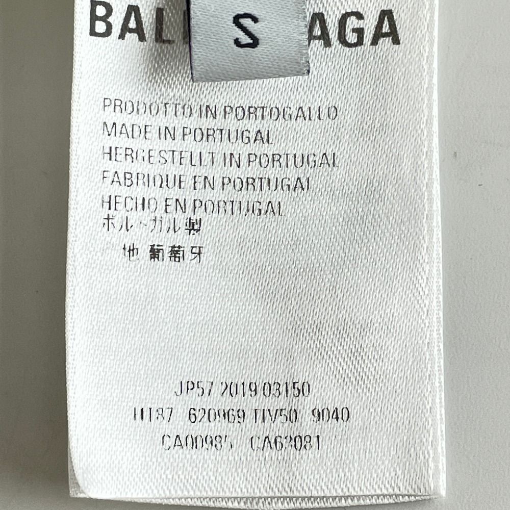 BALENCIAGA バレンシアガ ホワイト 620969 symbolicロゴ 半袖Tシャツ S