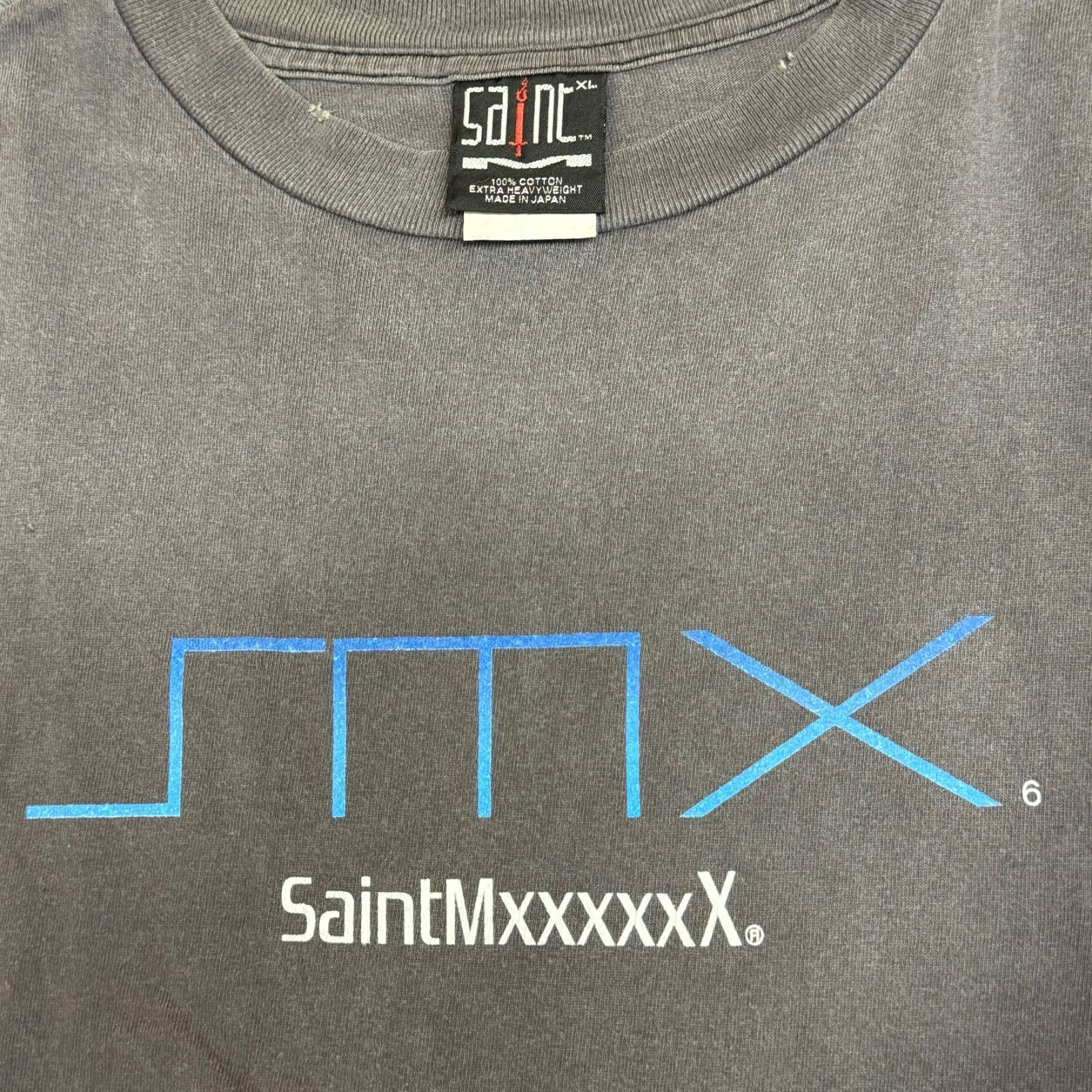 SAINT MICHAEL SS TEE/SM6/BLACK SM-YS8-0000-003 プレステ プリント クルーネック Tシャツ  セントマイケル XL 77589A2 - メルカリ