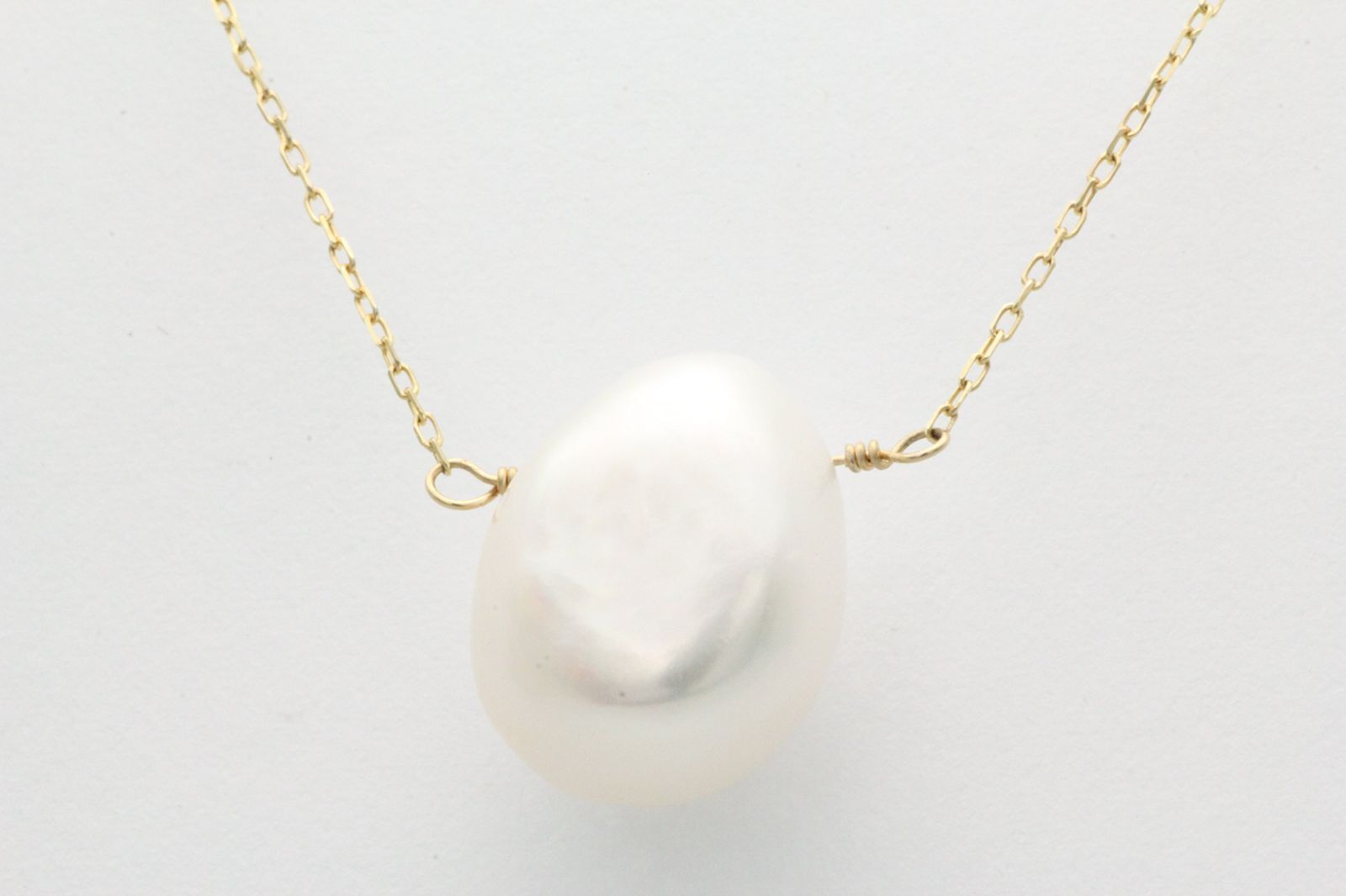 新着商品 ya-mhtk-ygtpl K10イエローゴールド K10YG バロック一粒ネックレス淡水パール Candy キャンディ