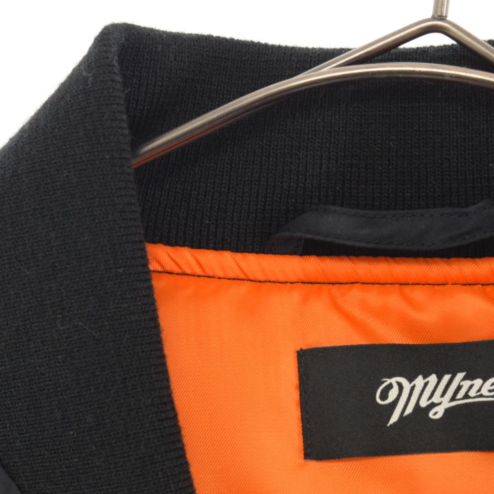 myne ロゴ入りオレンジニット ミハラヤスヒロ MYne mihara yasuhiro