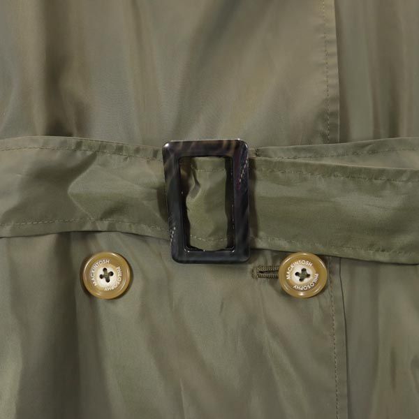 【上質】日本製 マッキントッシュフィロソフィー トレンチコート 38 グリーン♪ WEB&一部店舗限定】ソフトギャバジントレンチコート(コート