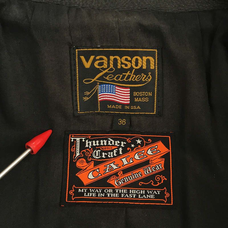 VANSON / バンソン | × CALEE / キャリー shingle leather jacket
