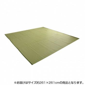 イケヒコ 日本製 洗えるカーペット グリーン 江戸間4.5畳(約261×261cm) 2112204