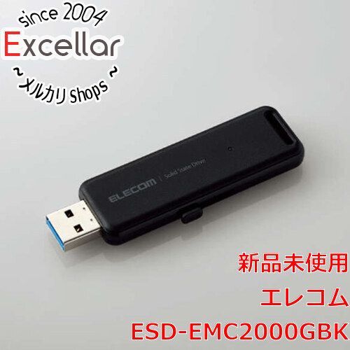 bn 7 ELECOM 外付けポータブルSSD ESD-EMC2000GBK ブラック 2TB