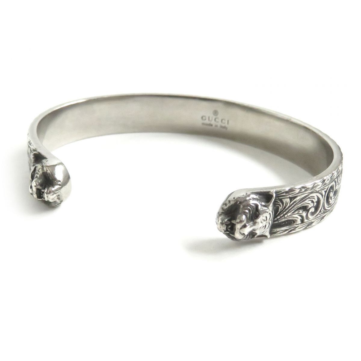 美品□GUCCI/グッチ キャットヘッド アラベスク 総柄 Ag925