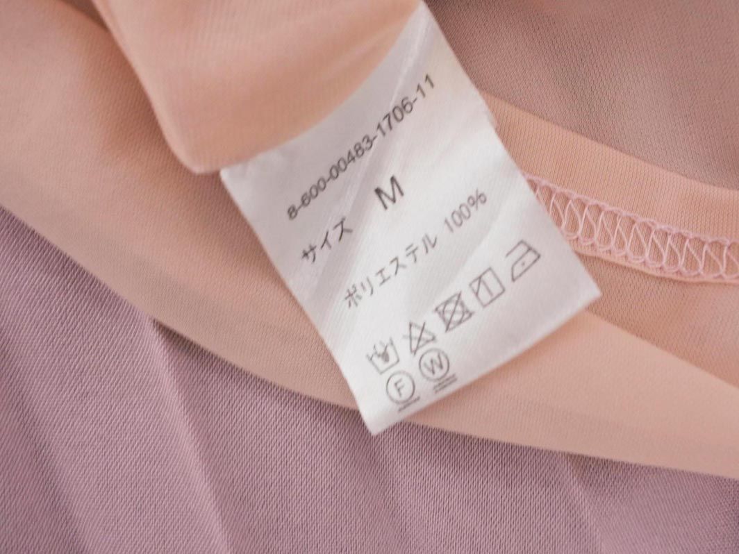 MISCH MASCH ミッシュマッシュ プリーツ 切替 シャツ ワンピース sizeM/ピンク ■◆ レディース