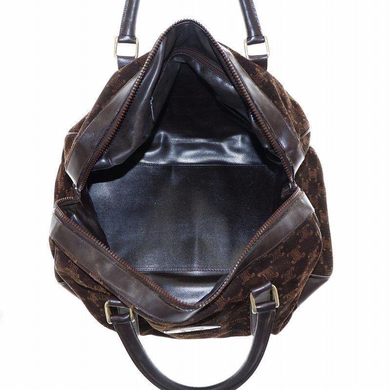 セリーヌ　マカダム　ボストン ハンドバッグ セリーヌ CELINE オールドセリーヌ ヴィンテージ ミニ ボストン
