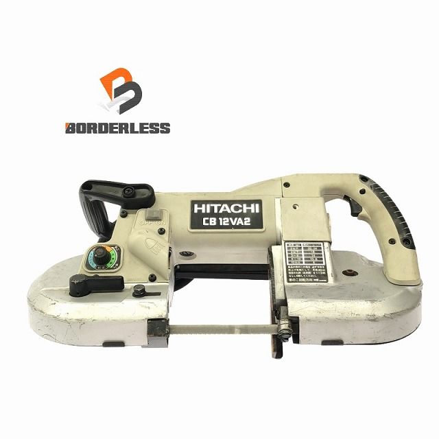 比較的 です HITACHI 日立工機 100V 120mm ロータリーバンドソー CB12VA2 ライト付き 帯鋸切断機 鉄工 金属加工 105560