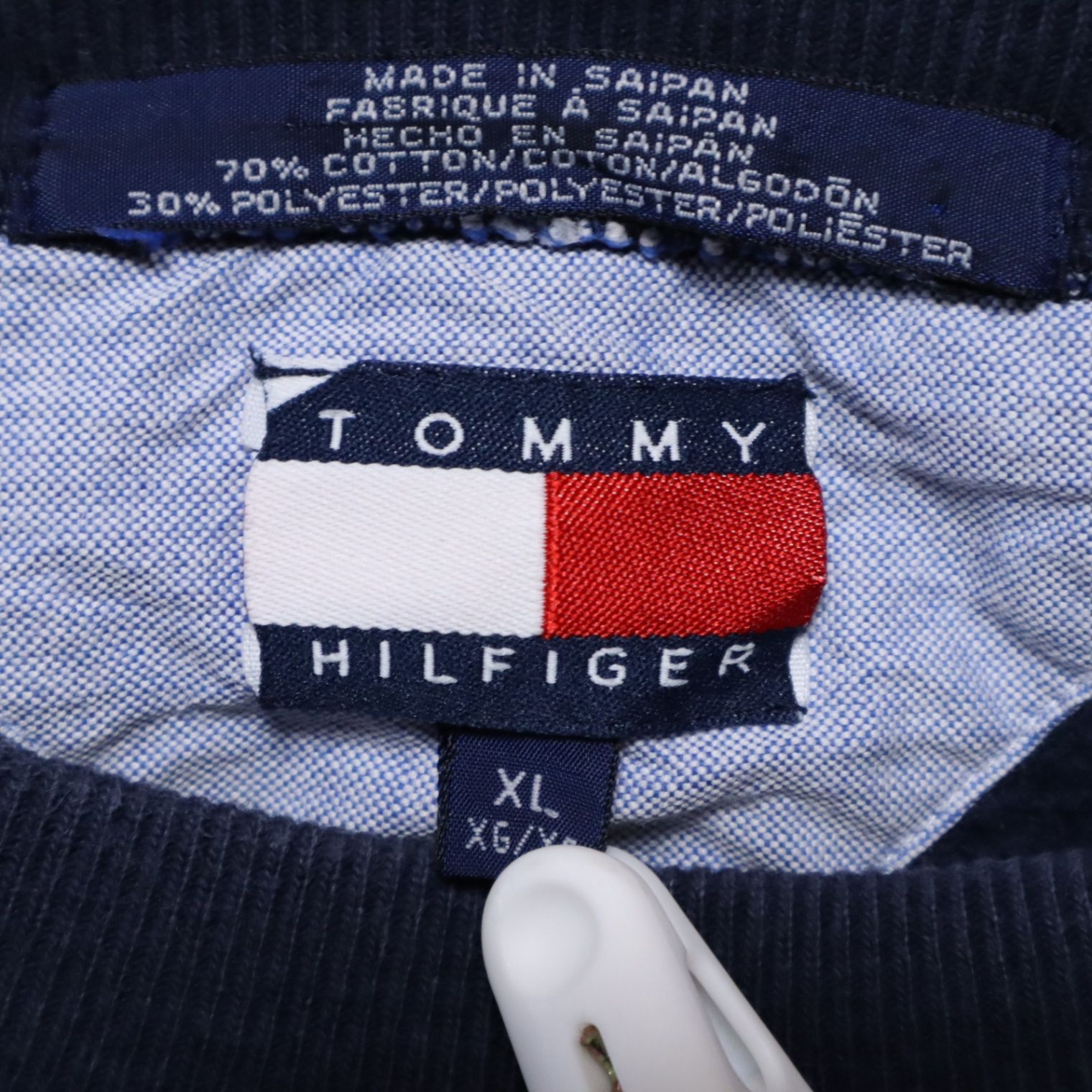 TOMMY HILFIGER トミーヒルフィガー 2XLサイズ 【S品】 90s フラッグタグ スウェット トレーナー クルーネック ゆるダボ、ビッグシルエット、太アーム、裏起毛  刺繍、ワンポイントロゴ 無地 紺 ネイビー A4a512 - メルカリ