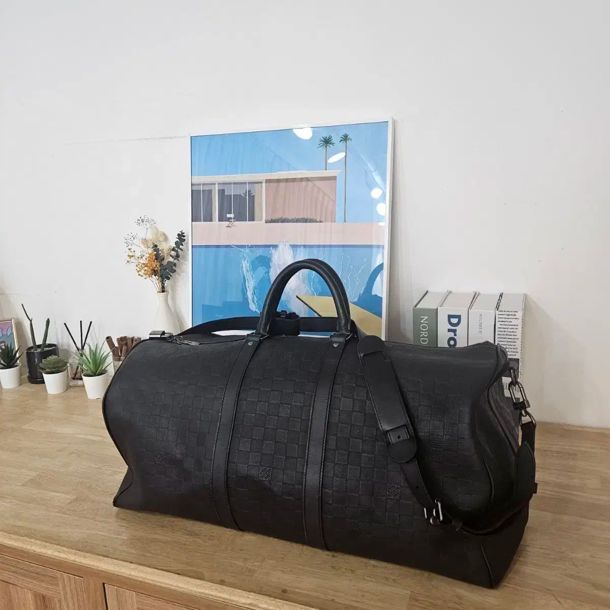 LOUIS VUITTON ルイヴィトン ダミエインフィニ　キーポル キーポル・バンドリエール 45 ダミエ・グラフィット｜ルイ
