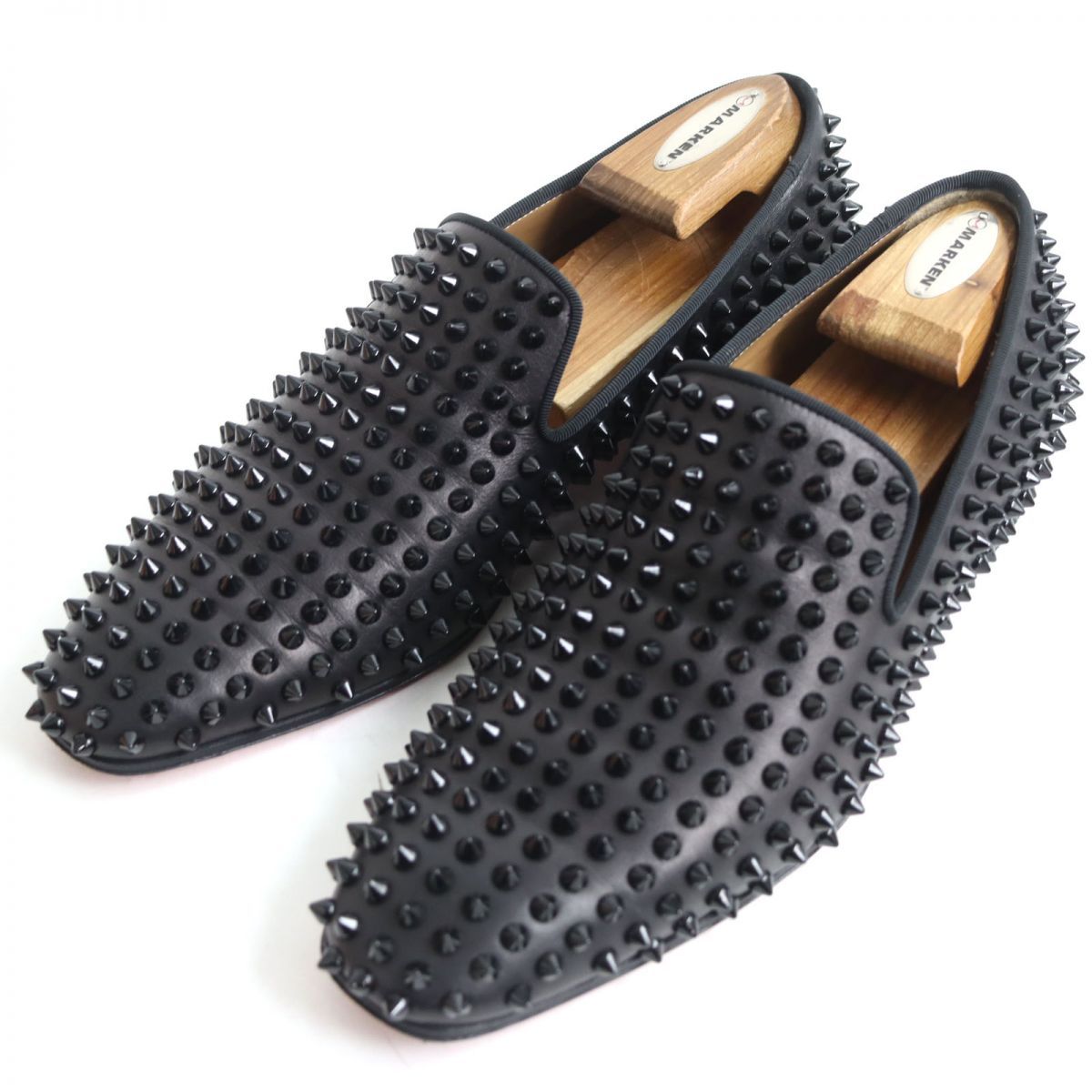 おしゃれ 美品 Loafers Christian Louboutin ROLLERBOY Suede SPIKES