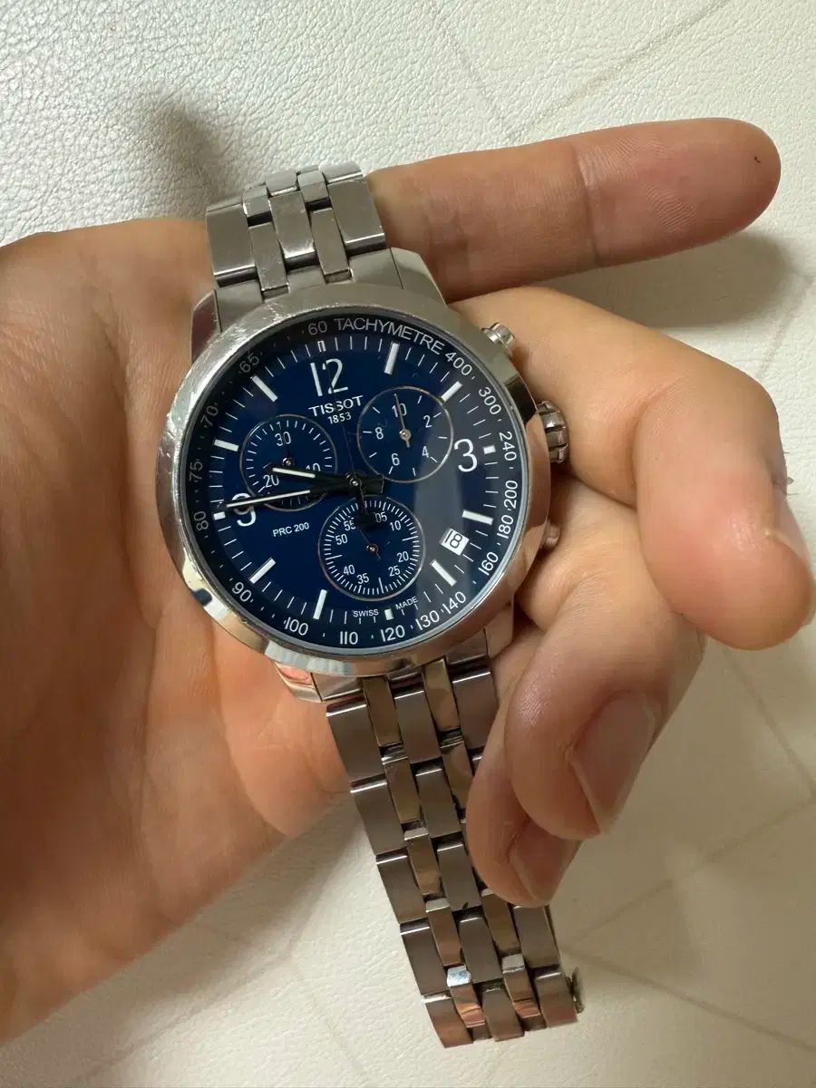 TISSOT ティソ PRS200 クロノグラフ メンズ クォーツ シルバー文字盤