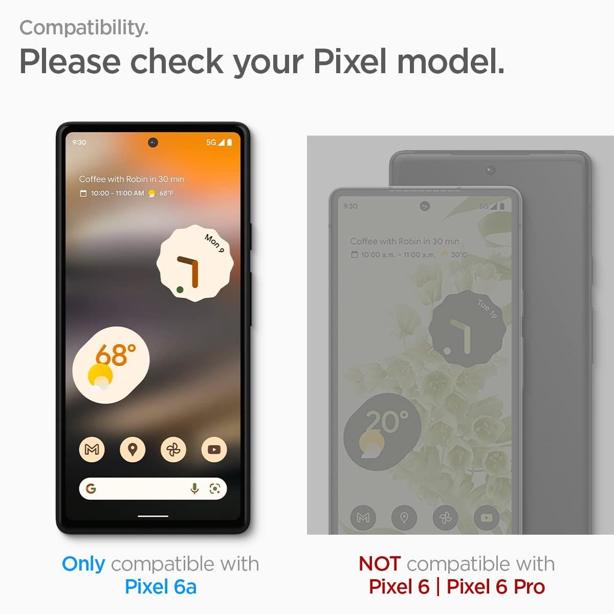 特価商品】Pixel 6a 用 Google ガイド枠付き 指紋認証対応 ガラス