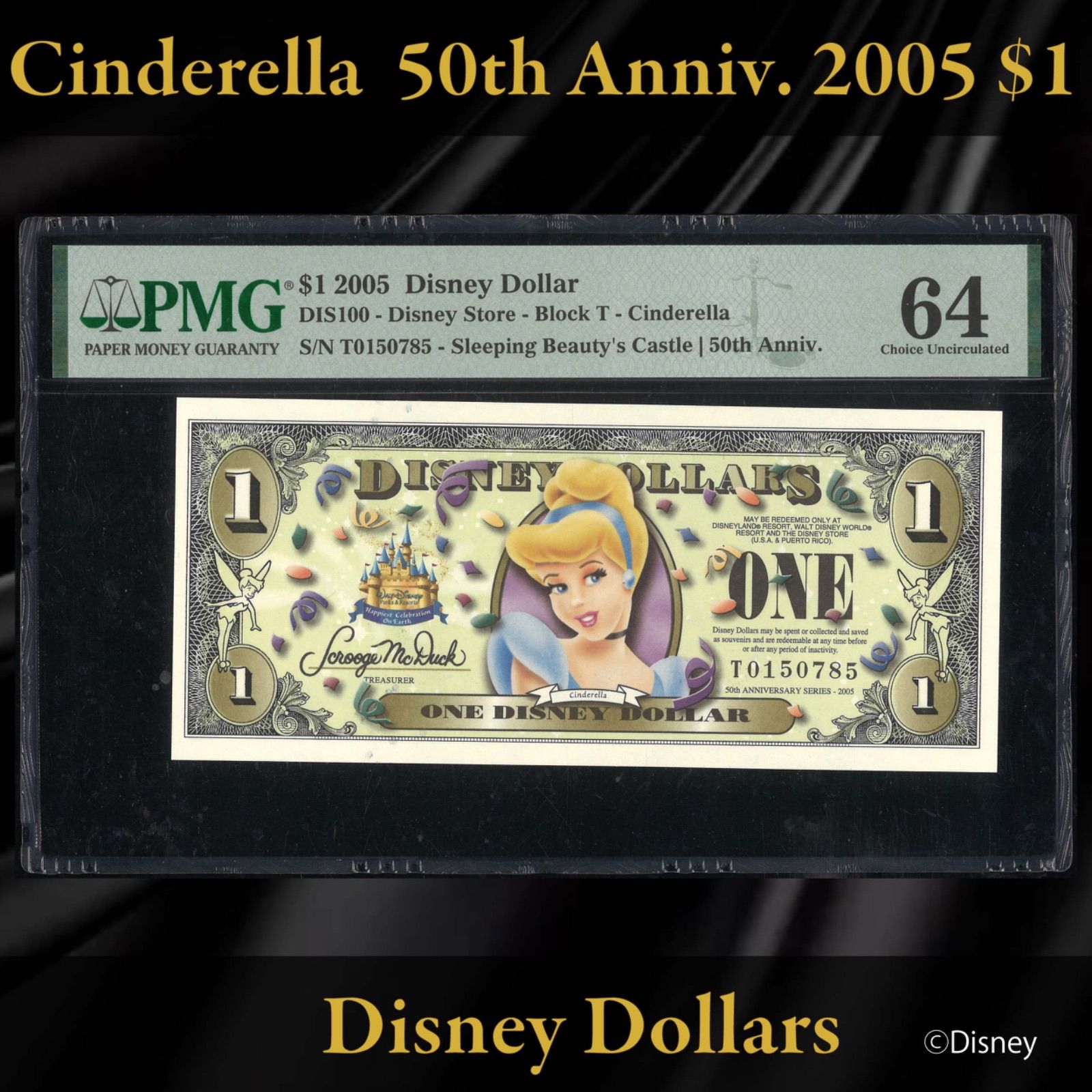 Disney Dollars ディズニーダラー Aシリーズ1、5、10ドル　４枚 Disney Dollars ディズニーダラー Aシリーズ1、5、10ドル 4枚