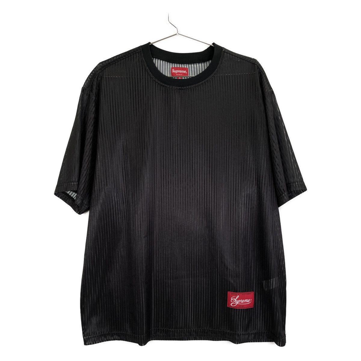Supreme シュプリーム 23SS ブラック Gradient Mesh Stripe Jersey Tee M