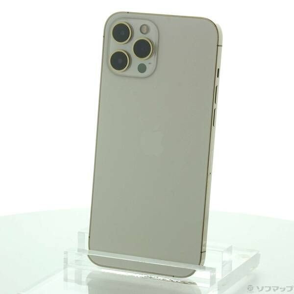 〔中古品〕iPhone12 Pro Max 128GB ゴールド MGCW3J／A SIMフリー【258】