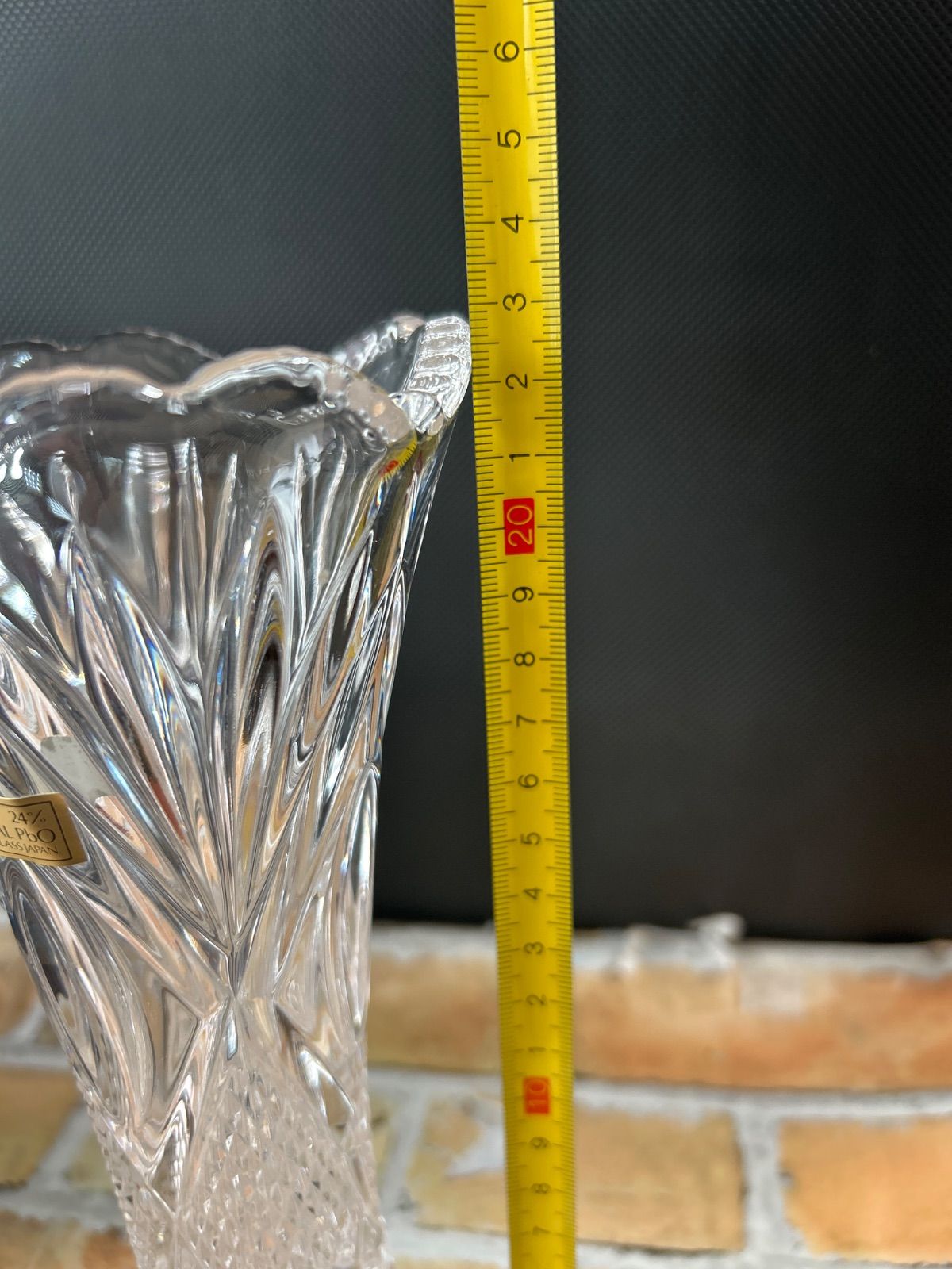 Flower Vase Lead Crystal 24％ カメイガラス 花瓶 - メルカリ