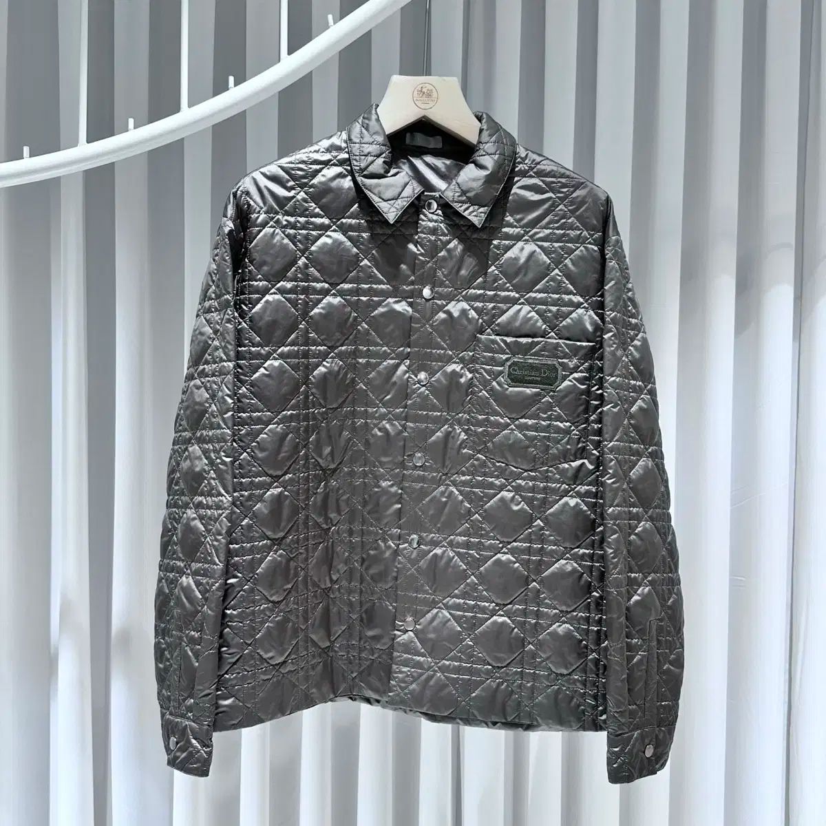 48 DIOR ディオール カナージュ オーバーサイズシャツ キルティング ジャケット