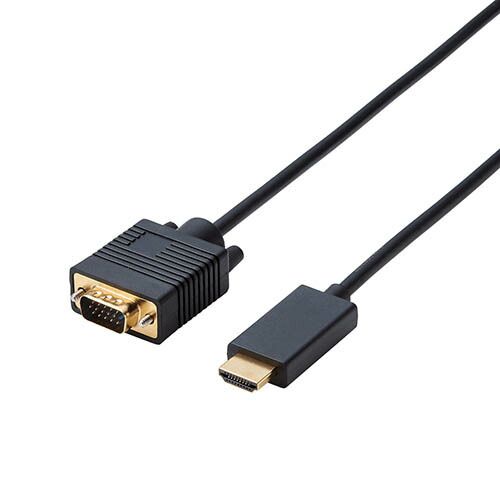 セット エレコム 変換ケーブル HDMI-VGA 2.0 m ブラック CAC- バックアップドライブ Bluetooth機器