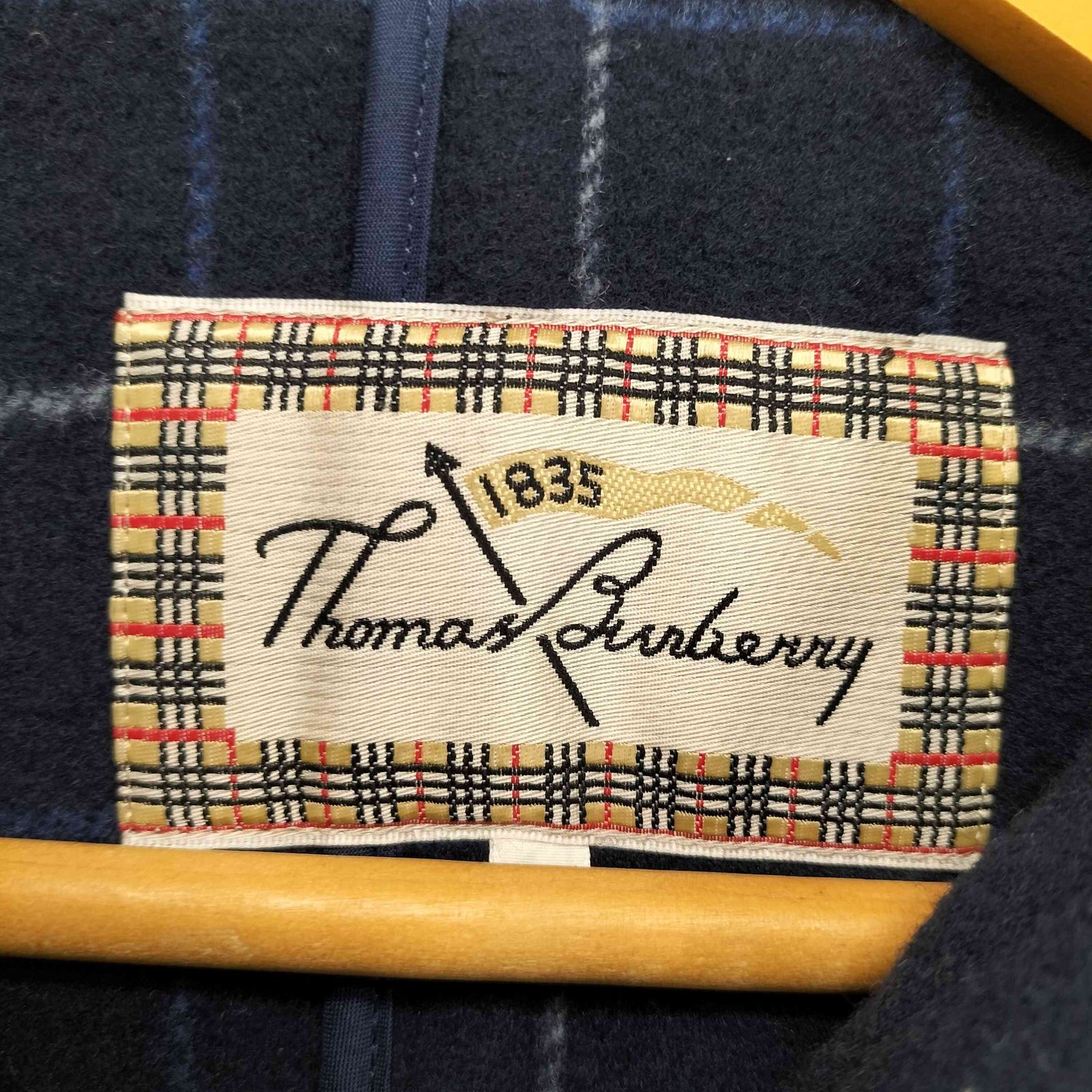 BURBERRY バーバリー フード付きニット ダッフルコート グレー サイズ1