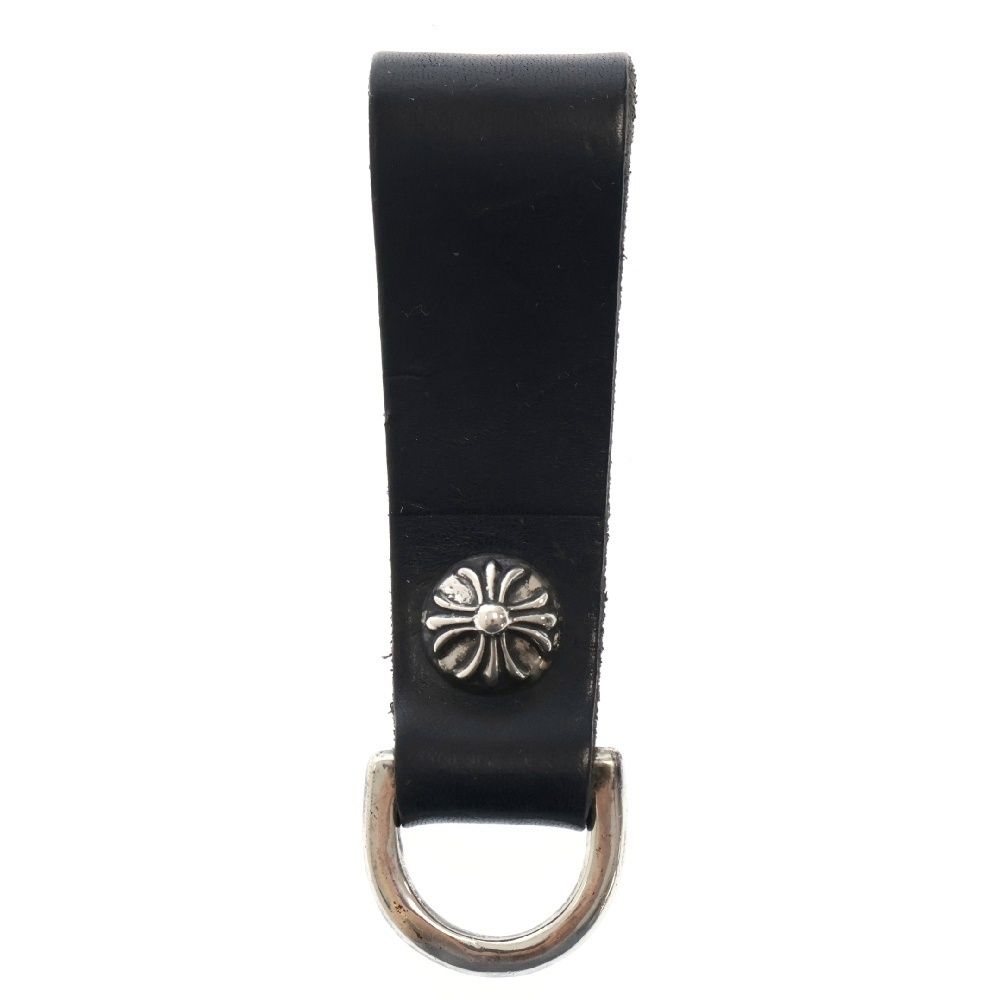 CHROME HEARTS クロムハーツ BELT LOOP D RING Dリング クロスボールベルトループ ブラック|シルバー