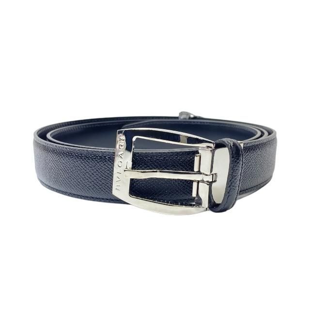 BVLGARI/ブルガリ　レザーベルト　スエード　カモフラ　シルバー　スクエア ブルガリ レザーベルト スクエアバックル ブラック シルバー