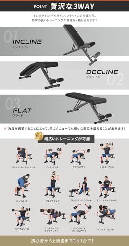 新品　BARWING(バーウィング) トレーニングベンチ 折り畳み Amazon.co.jp: BARWING(バーウィング) 3WAY 3WAY トレーニング