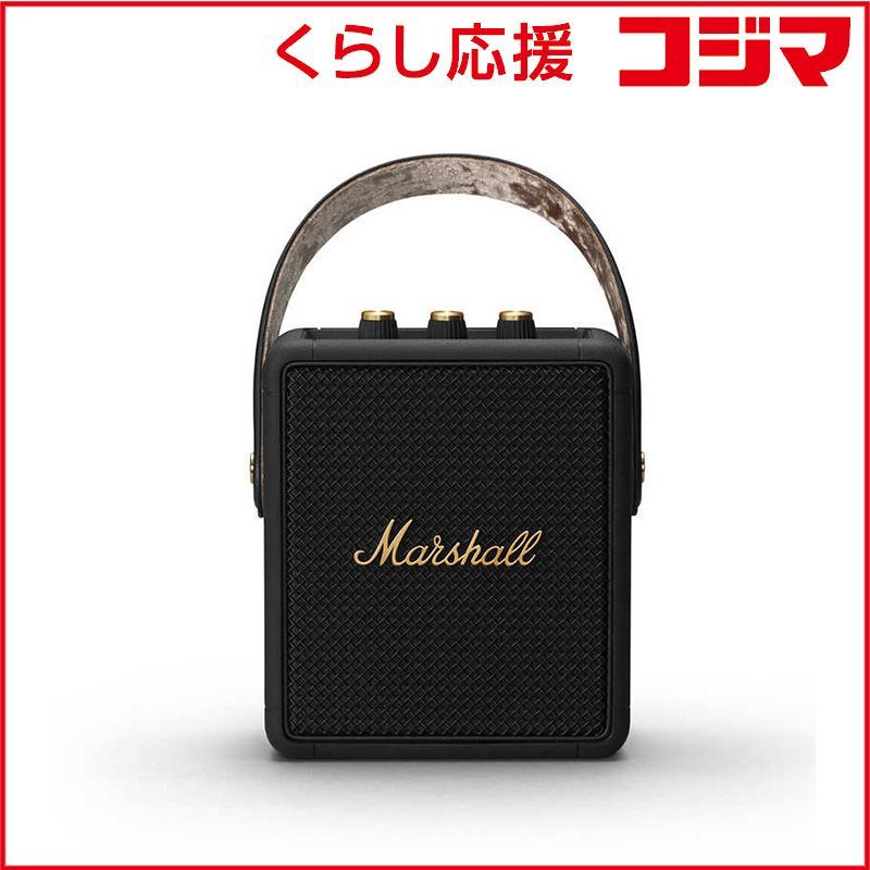 MARSHALL Bluetoothスピーカー ブラック＆ブラス STOCKWELLII-BLACK-AND-BRASS