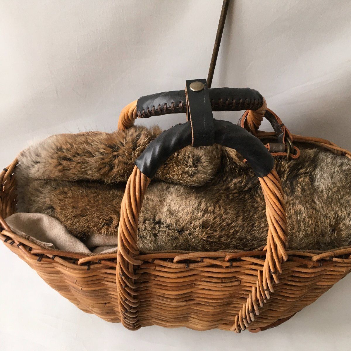 美品 ebagos (エバゴス) 完売 ブライドルレザー 紅藤 カゴ
