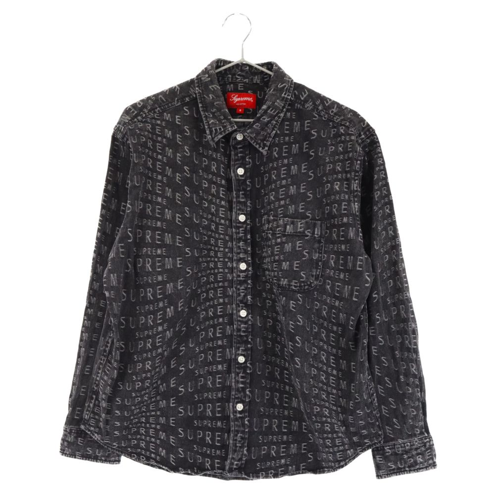 SUPREME (シュプリーム) 21SS Warp Jacquard Logos Denim Shirt