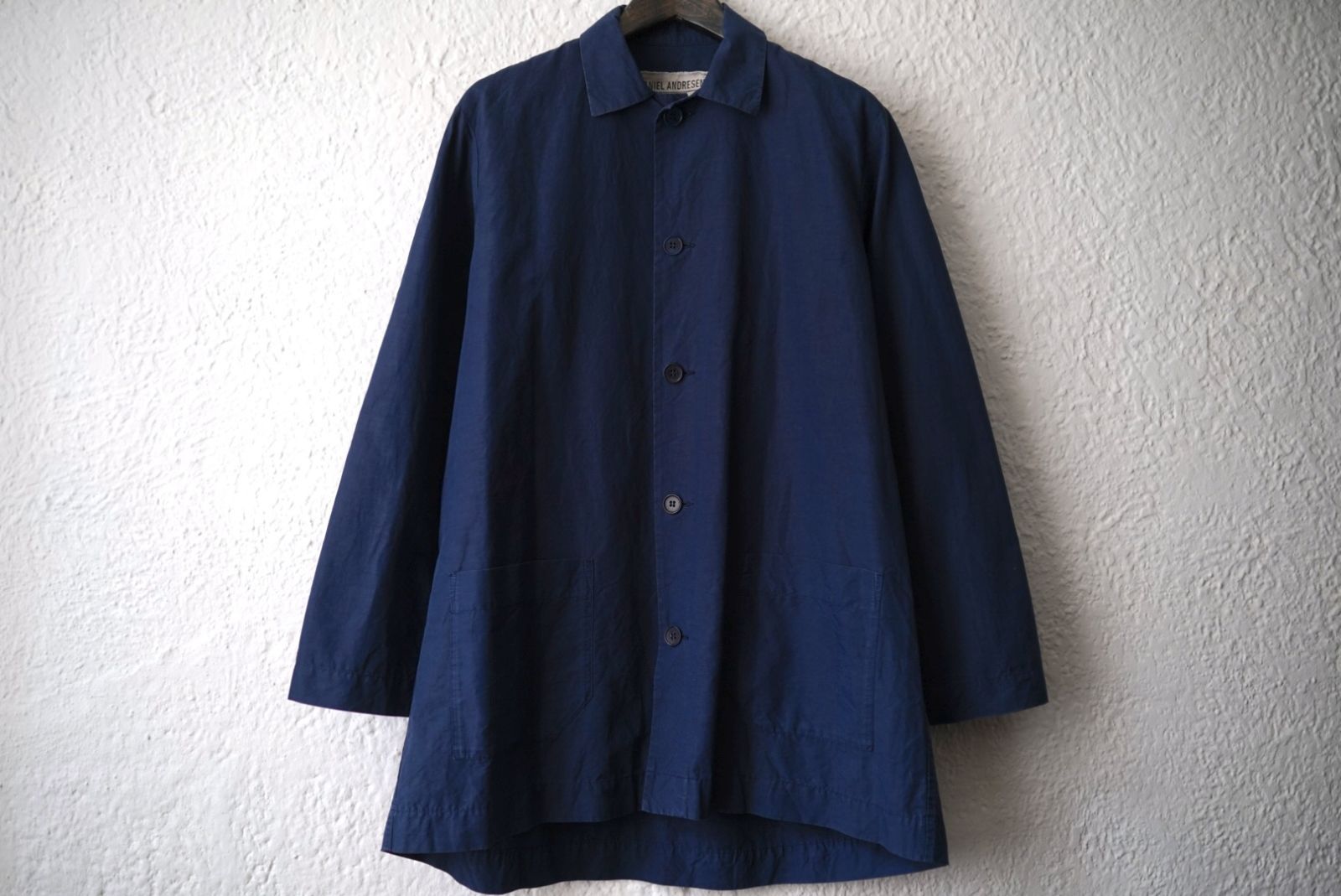 ニットジャケットDANIEL ANDRESEN(ダニエルアンドレセン) 20SS Shirt Jacket コットンリネンシャツジャケット ミドル