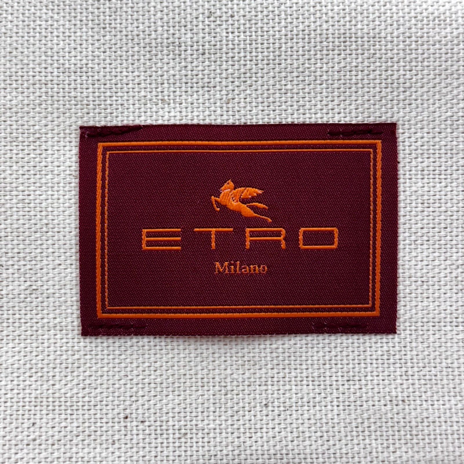 美品⭐️ETRO エトロ】 ペイズリー柄 ラウンドファスナー長財布
