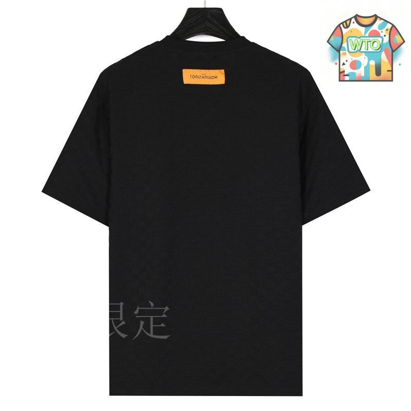【和のデザインが目を惹く♡】Louis Vuitton Tシャツ 今日特価】LouisVuitton 2025 春夏 LV ロゴチェック植毛 T