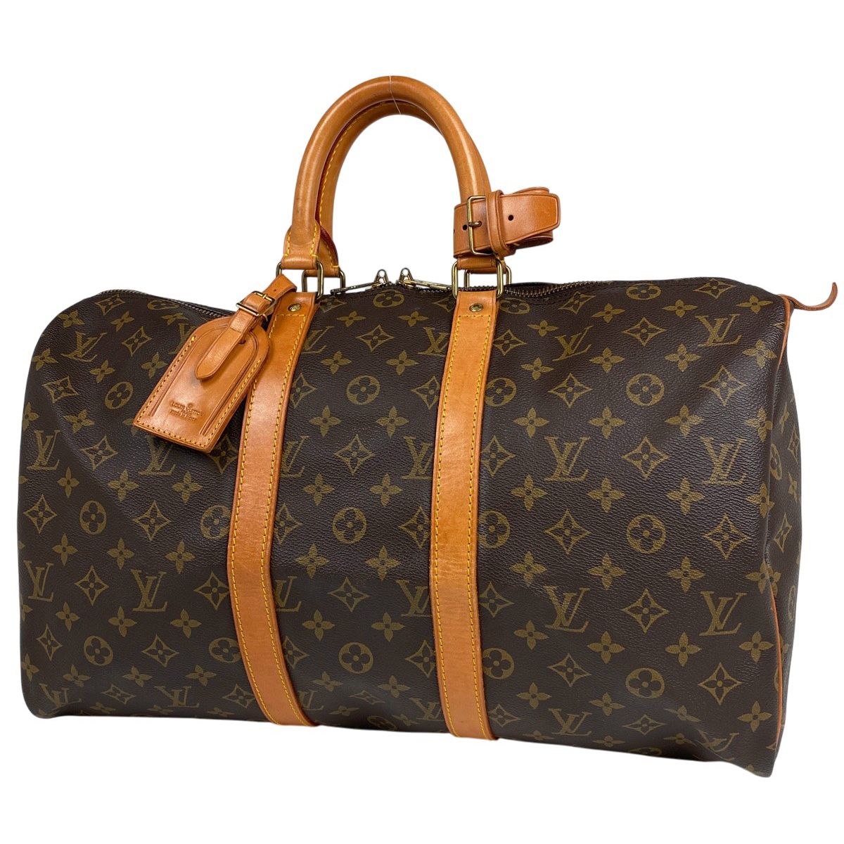 ルイ ヴィトン Louis Vuitton キーポル 45 ハンドバッグ 旅行 出張 ビジネス ボストンバッグ モノグラム ブラウン M41428 レディース