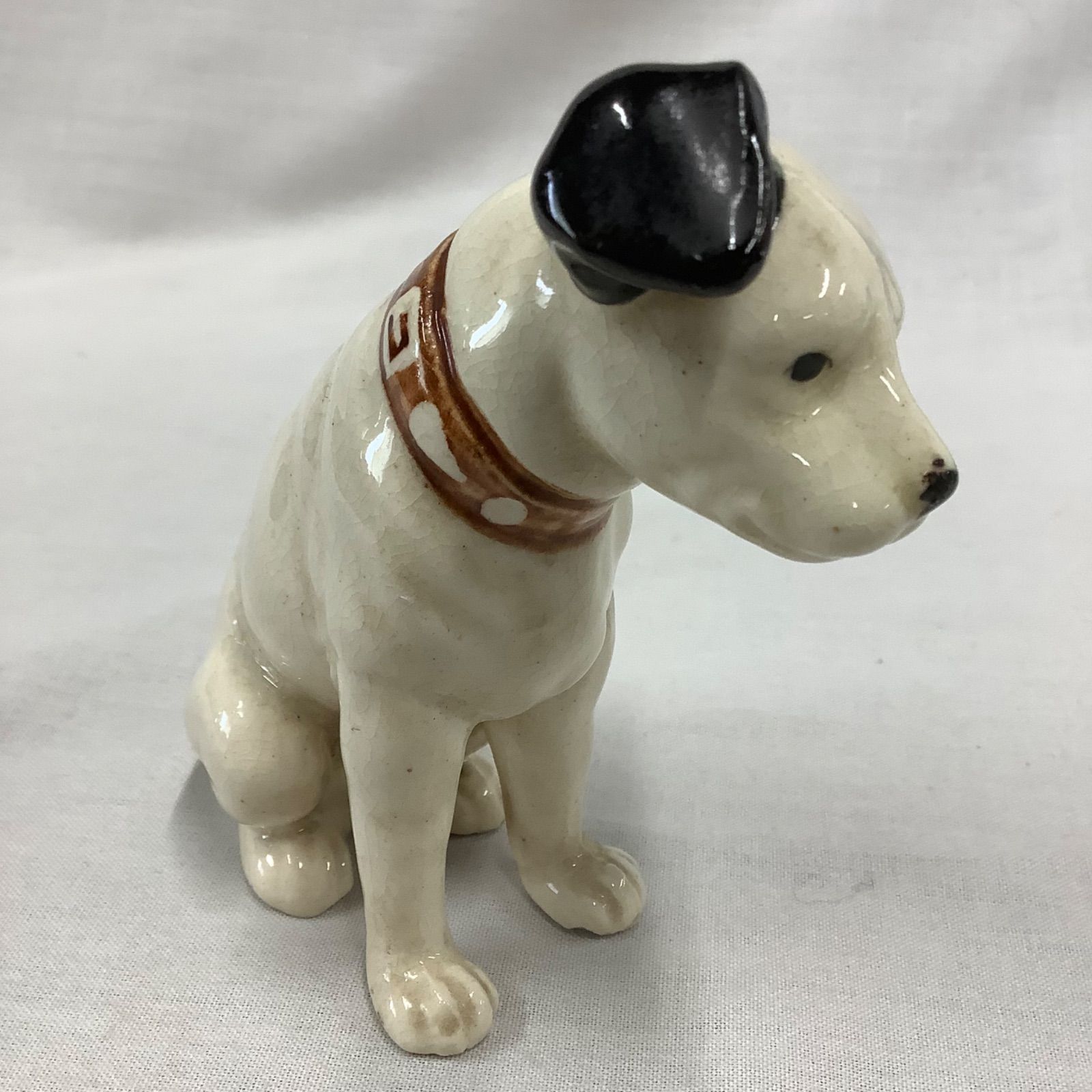 昭和レトロ ビクター犬 ニッパーくん 置物 陶器 C997 - メルカリ