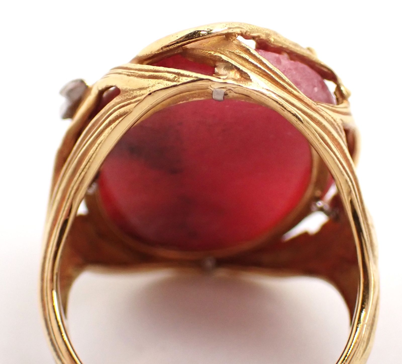 As Time(アズタイム) リングロードクロサイトダイヤモンド K18YG/Pt900  