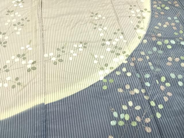 平和屋着物▽訪問着　無双　紗袷　紗×紗　手描き　萩文　正絹　逸品　AAAW7852fy 平和屋着物▽訪問着 無双 紗袷 紗×紗 手描き 萩文 正絹 逸品
