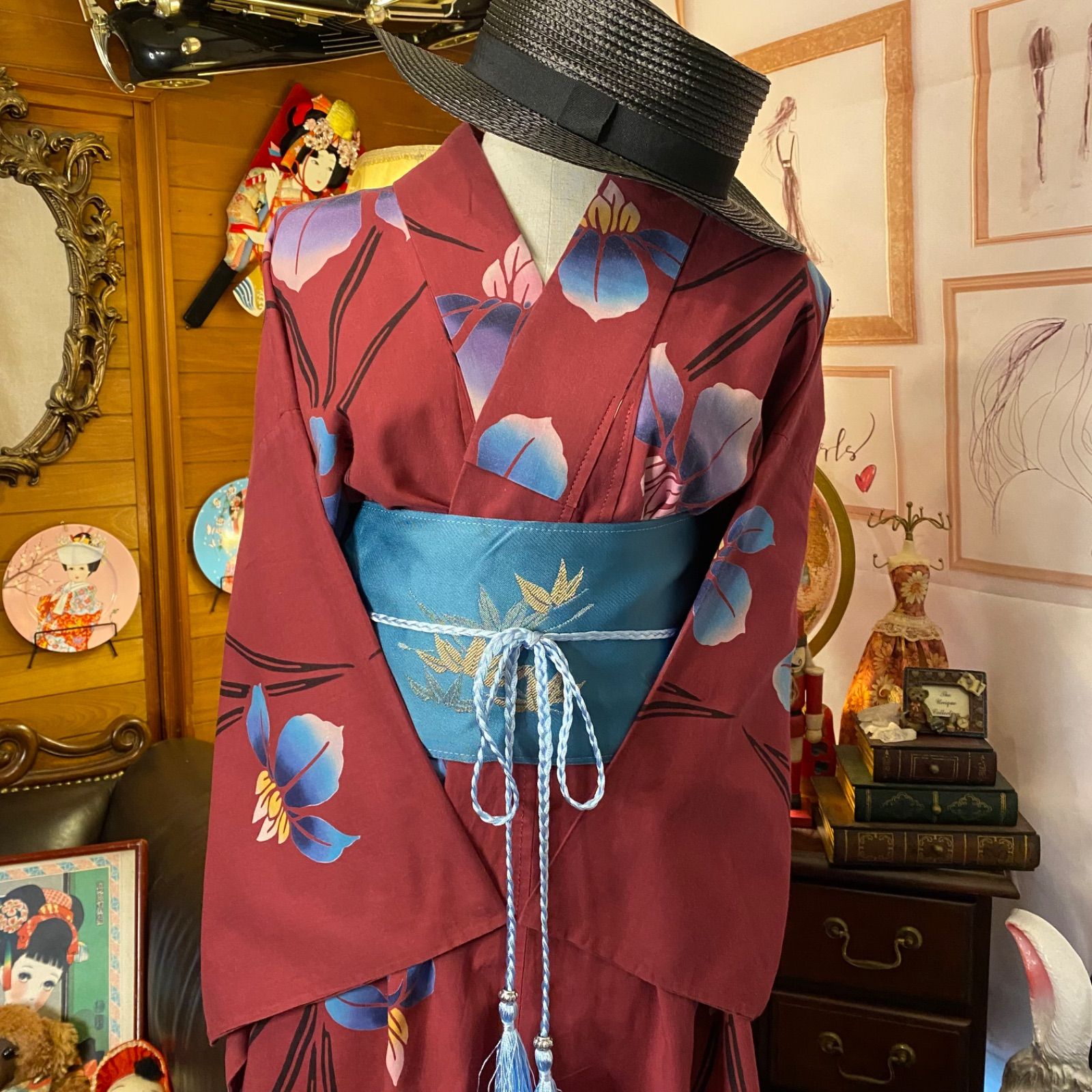 専用　着物リメイク　ワンピース＆ボレロ　No.318 着物リメイク ワンピース＆ボレロ No.318