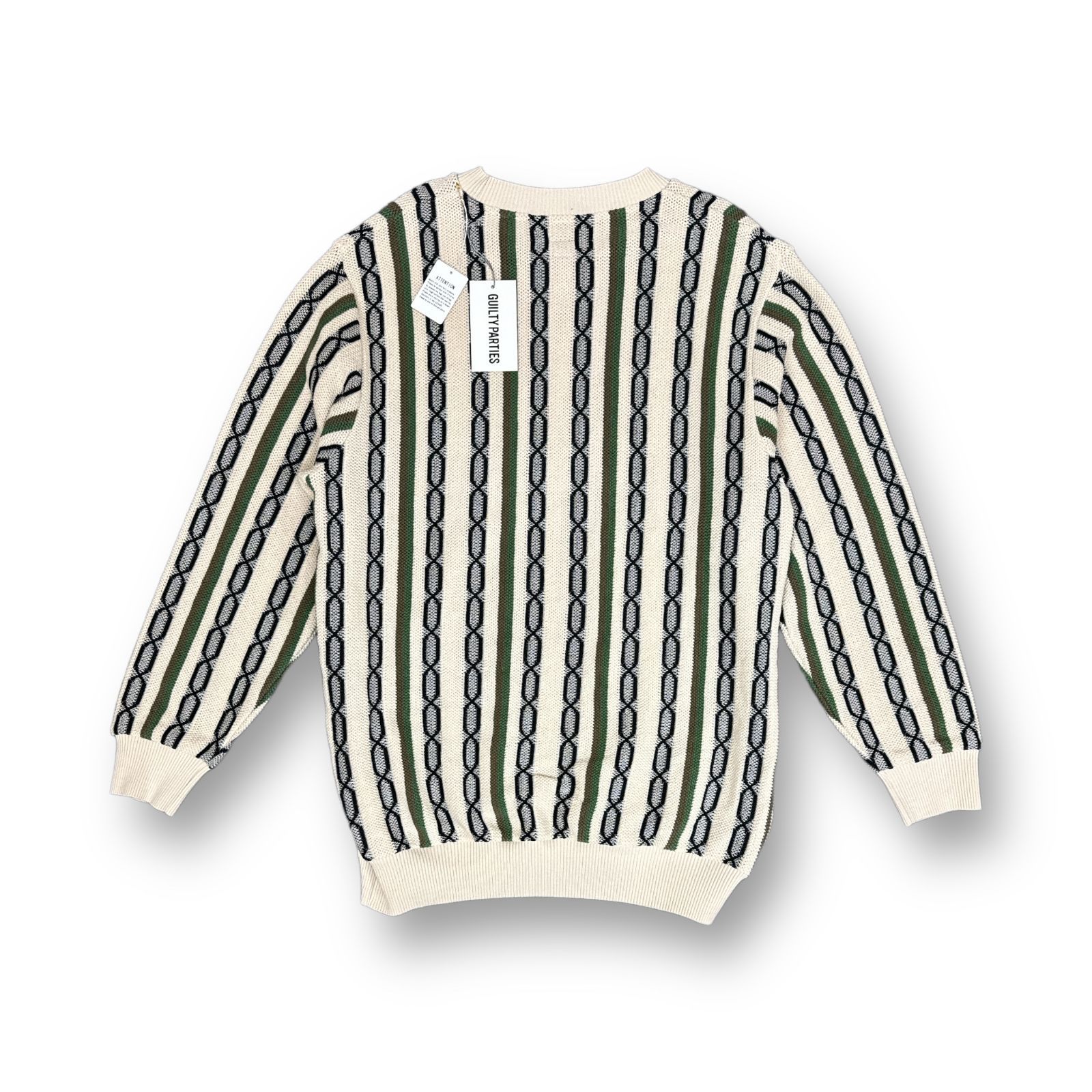 定価40700円 新品 WACKO MARIA 24SS STRIPED JACQUARD KNIT SWEATER 
