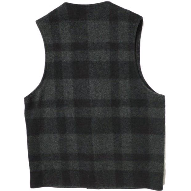 FILSON フィルソン アメリカ製 00s Mackinaw Wool Vest 20P マッキノーウールベスト 38 CHARCOAL/BLACK ジレ チェック MADE IN USA ヴィンテージ トップス g15488