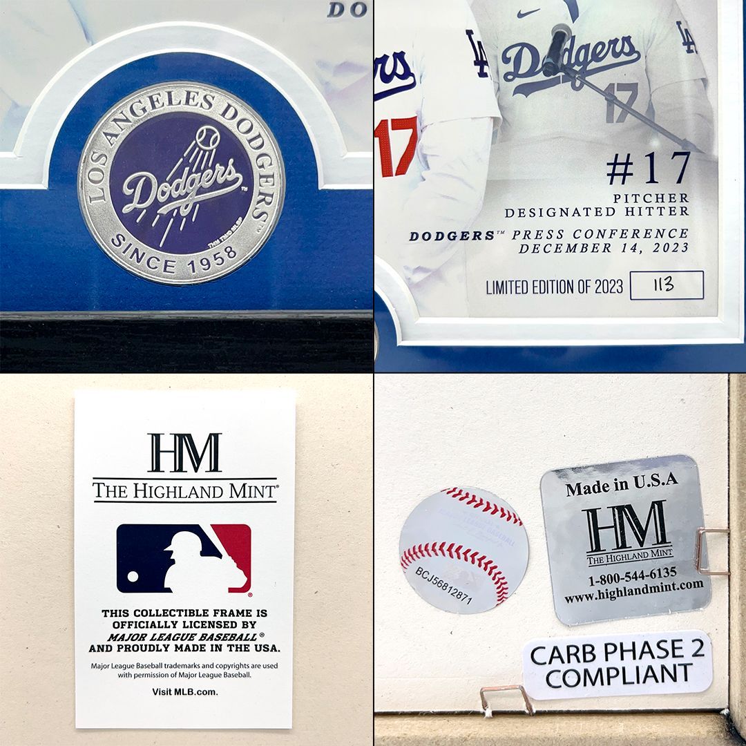 大谷翔平 ドジャース 入団記念コインフォトフレーム 世界5000