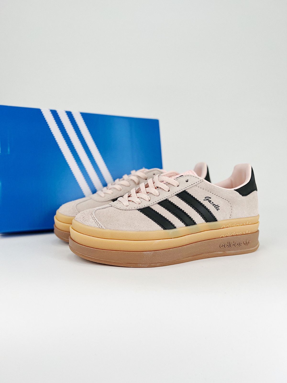 新品 adidas GAZELLE アディダス ガゼルボールド ピンク