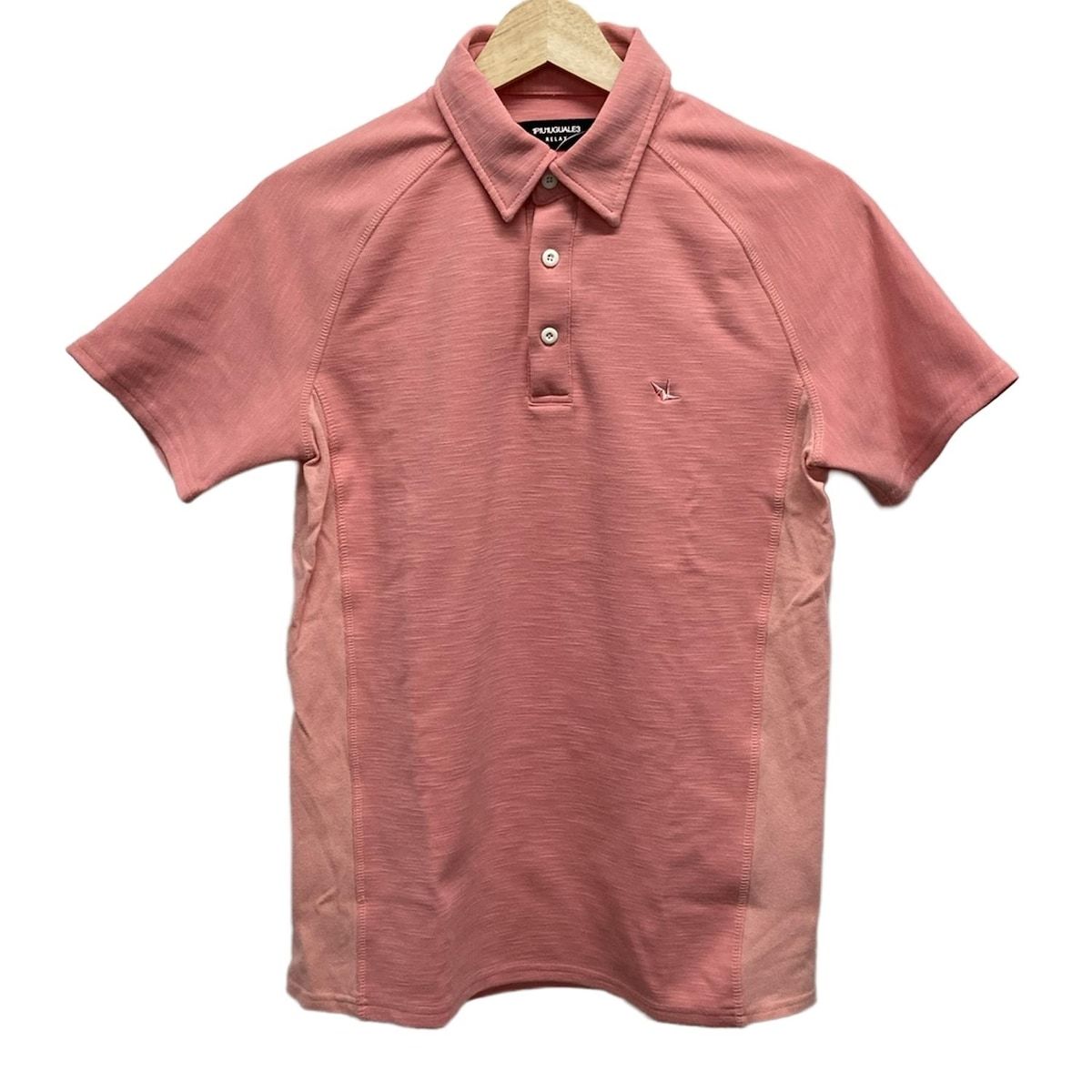1 piu 1 uguale 3 ウノ ピュ ウノ ウグァーレ トレ 半袖ポロシャツ サイズM メンズ - ピンク