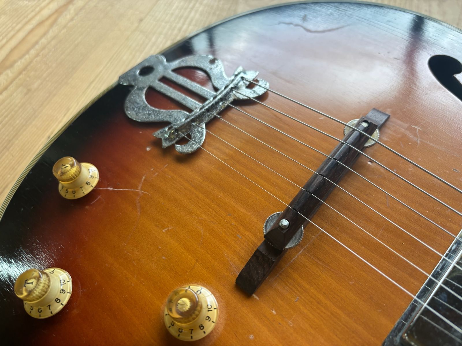 Demian フルアコタイプギター Fujigenフジゲン 小さめボディ 日本製