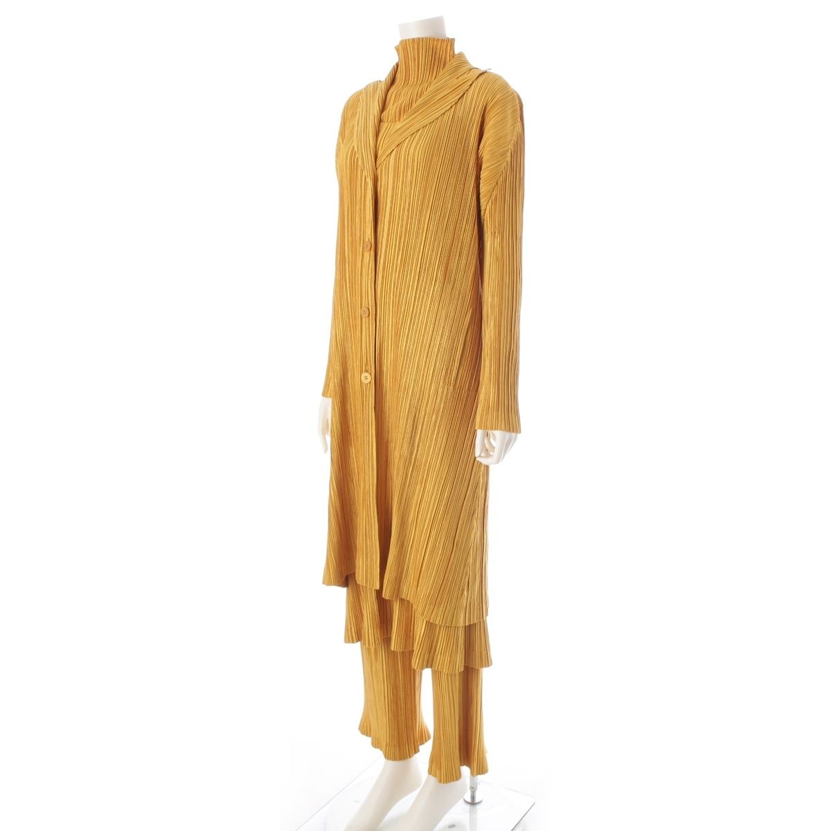 プリーツプリーズ イッセイミヤケ 11年 ロング 4ピース パンツ  