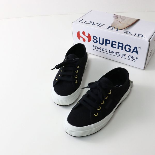 SUPERGA スペルガ × LOVE BY e.m.別注 S7111BW バックリボンスニーカー 