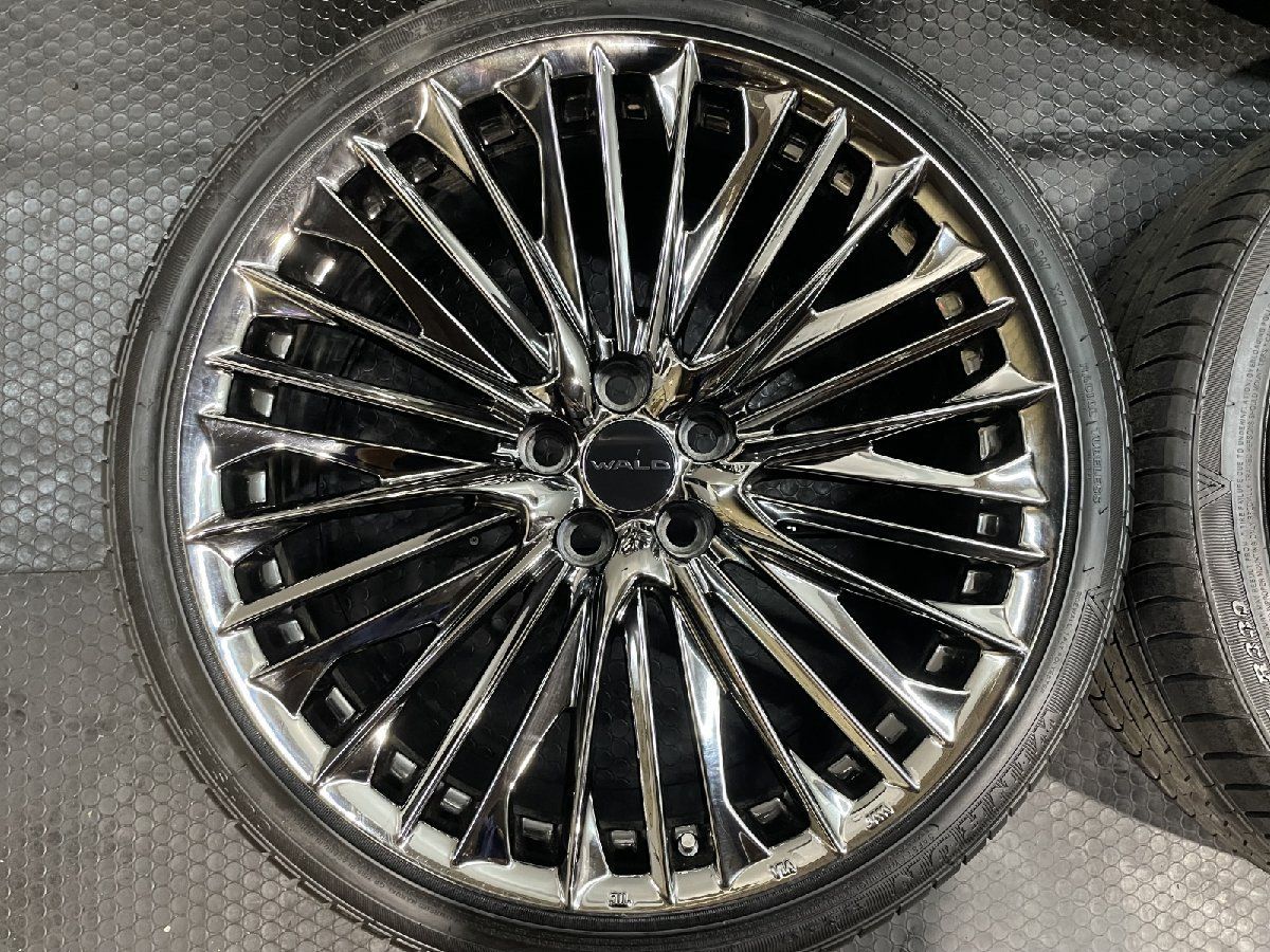 未走行 WINRUN R330 245 35ZR21 夏タイヤ WALD ジェニュインライン F001 21インチ 8J 9J5HPCD120 28 33 レクサスLS等 MTA124MY