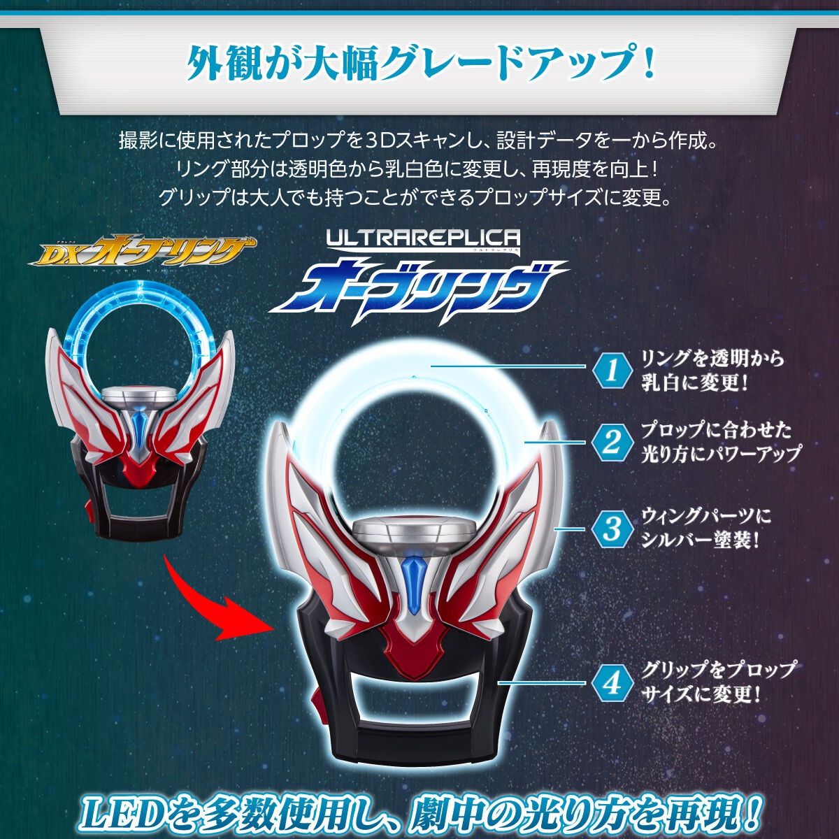 匿名配送 ウルトラレプリカ オーブリング ウルトラマンオーブ - メルカリ
